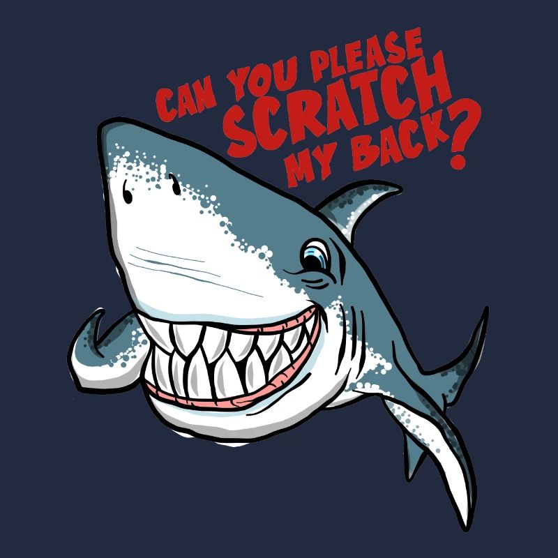 Great White Shark Scratch My Back