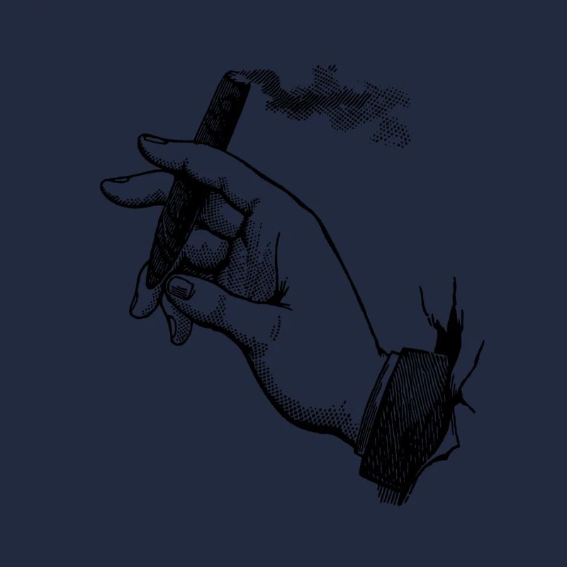 Main avec cigare