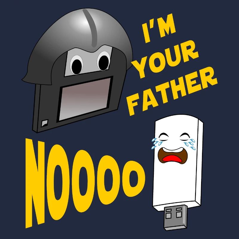 diskette usb vater Pc nerd geek geschenk lustig