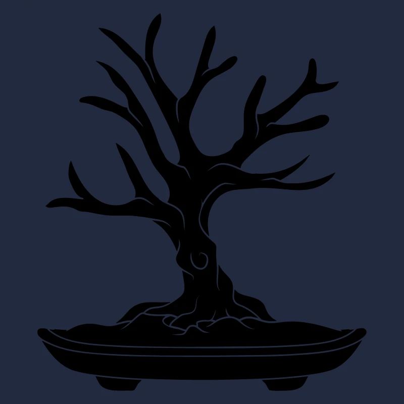 schwarz baum cool bonsai baeumchen ohne blaetter k