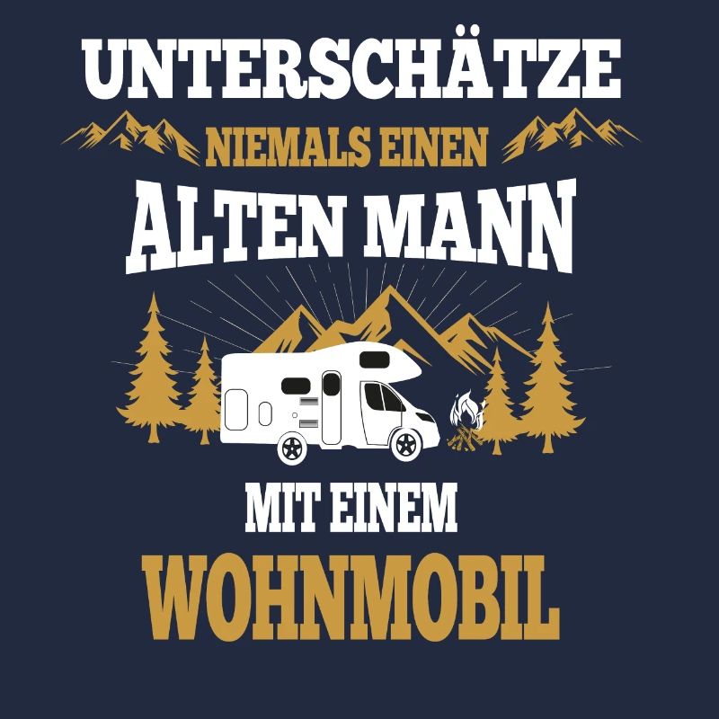 Mann mit Wohnmobil