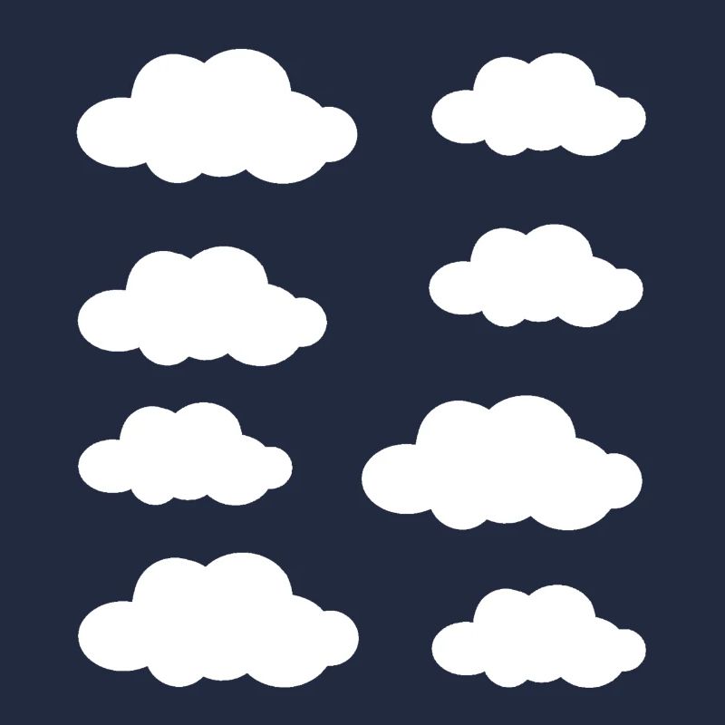 Weiße Wolken