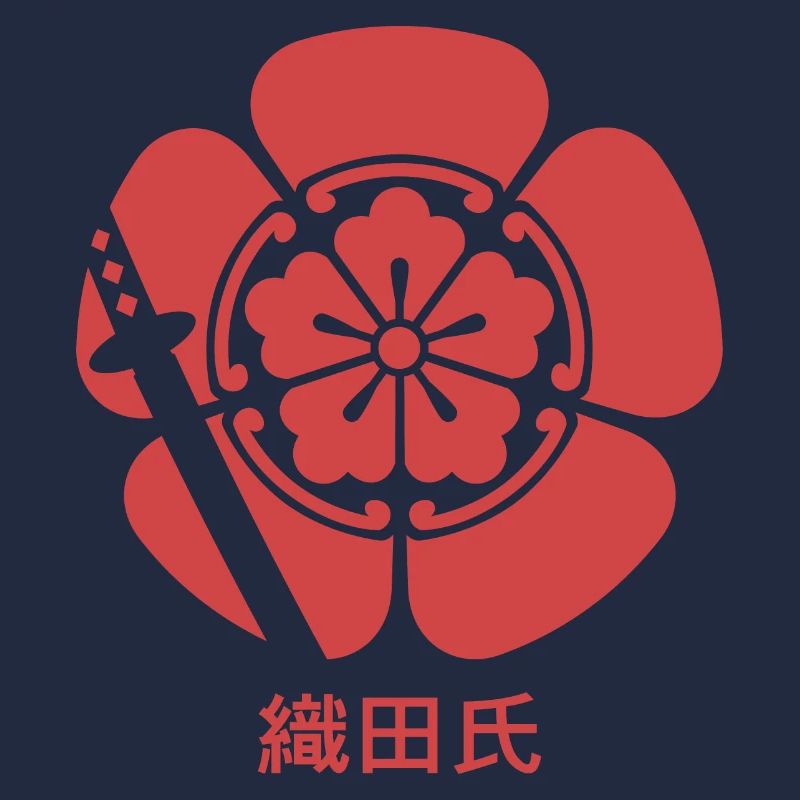 Samurai Oda Clan crest in red