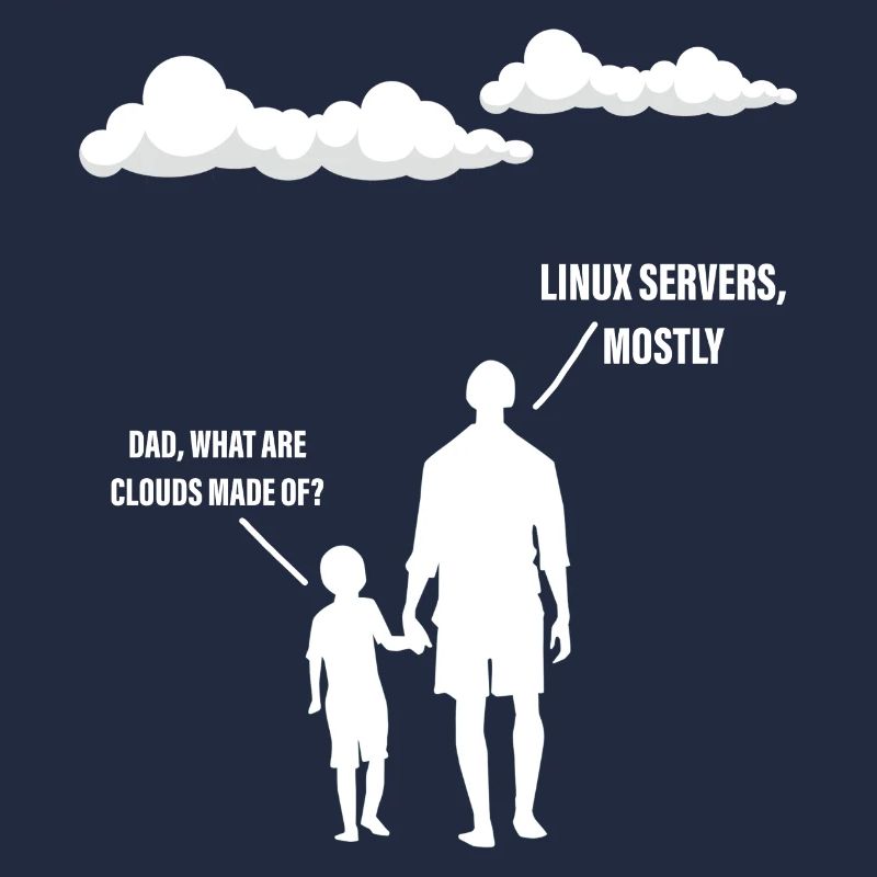Dad, What Are Clouds Made Of, Linux Servers Mostly