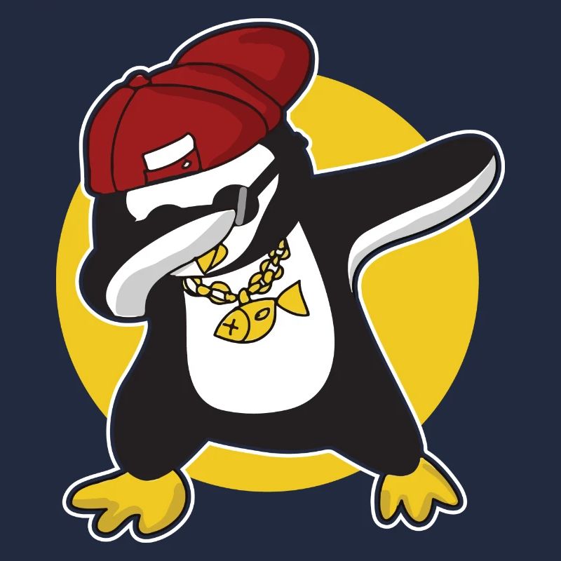 Pingouin dabbing mignon