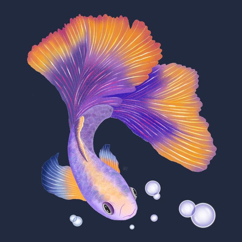 Fisch. Elegant unter Wasser