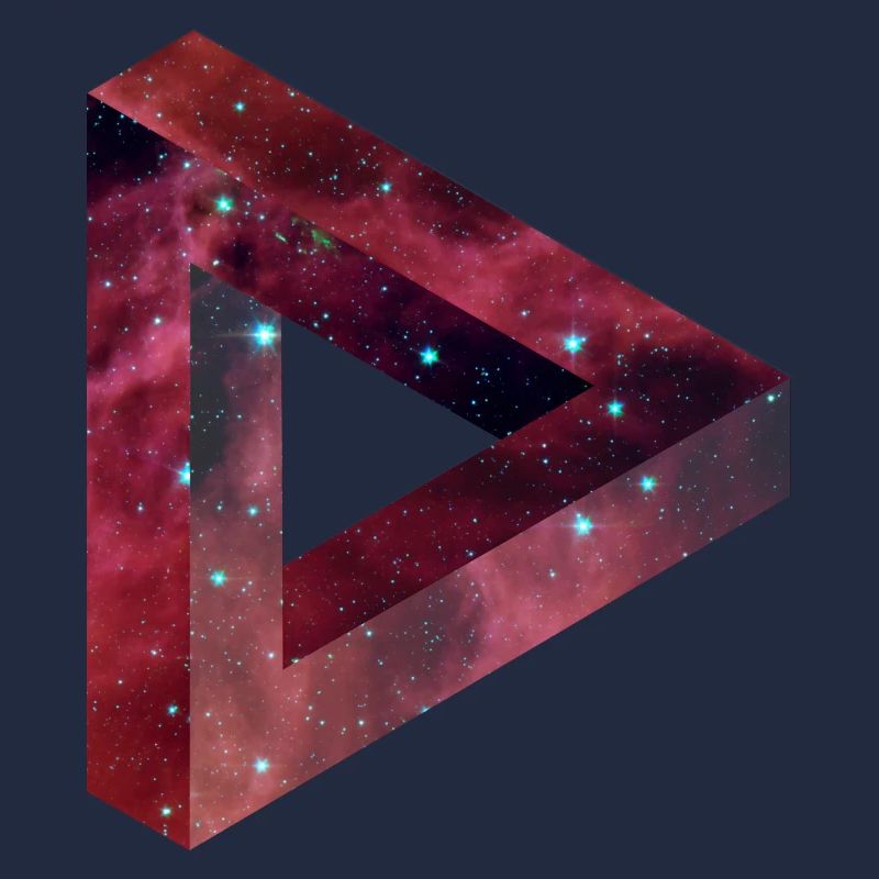 Illusion de triangle dans le style Galaxy