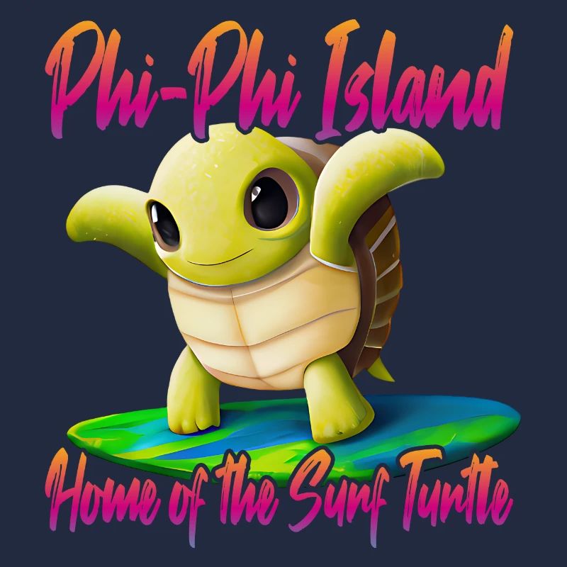 Tortue de surf des îles Phi Phi