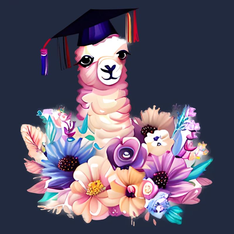 Bachelor Schulabschluss Alpaka Studium Absolvent