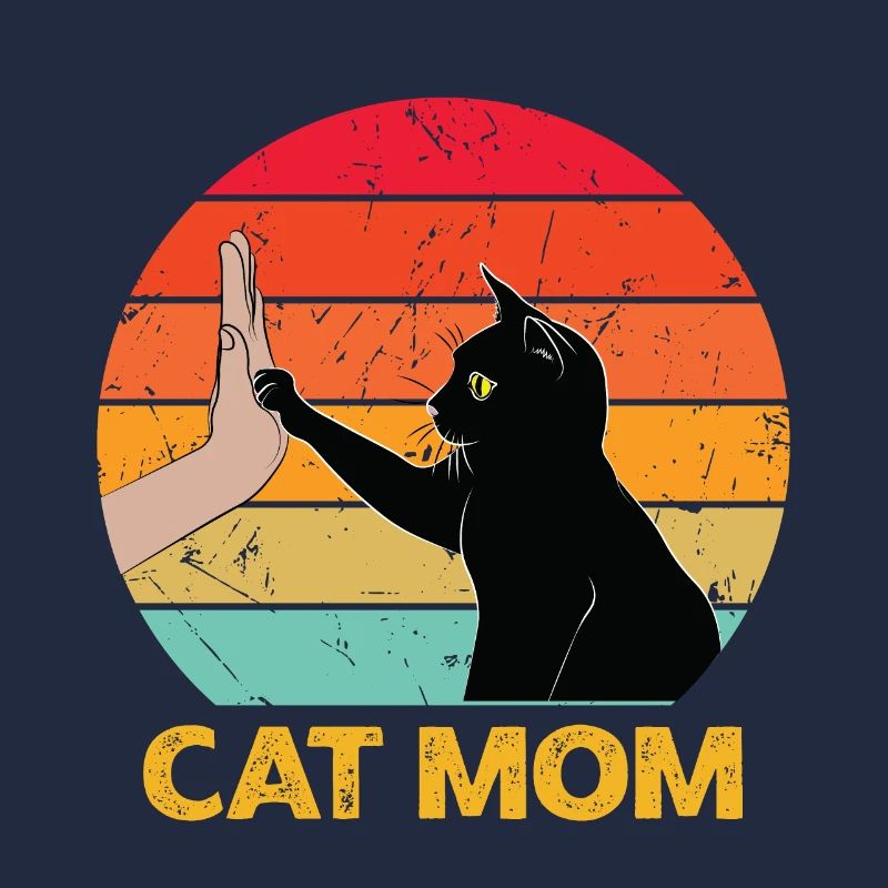 Cat Mom - Cat High Five