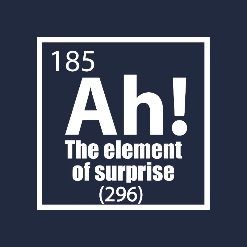 Ah! L’élément de surprise