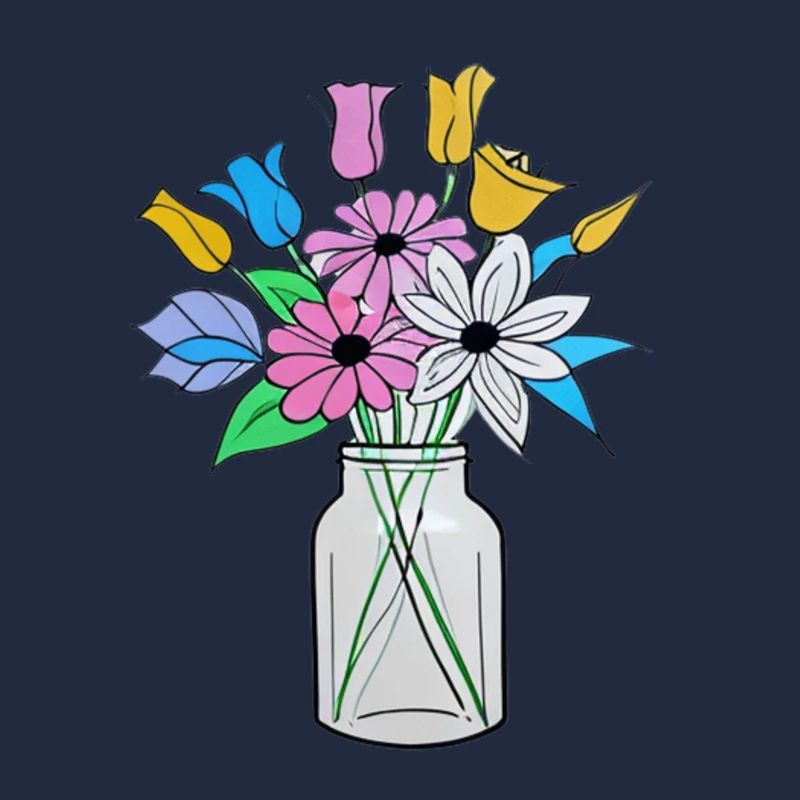 Beau mélange de fleurs