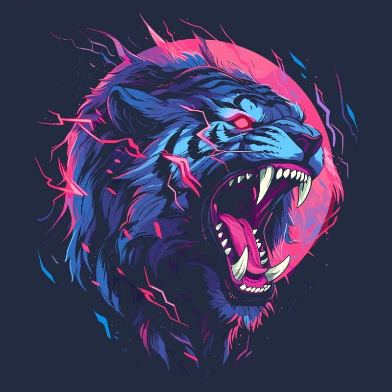 Synthwave Tiger