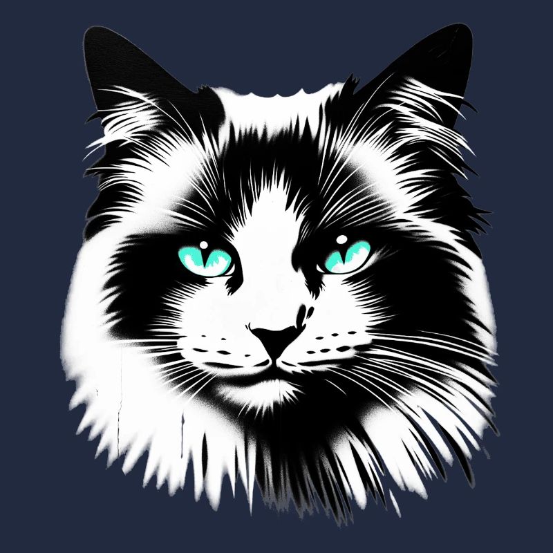 Visage de chat sympathique