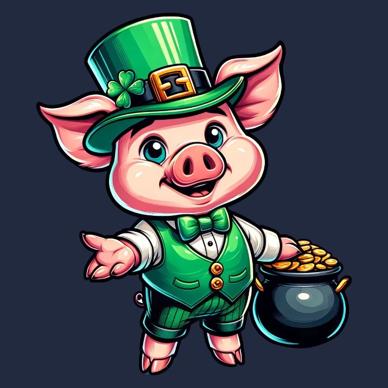 Doux cochon de la Saint-Patrick
