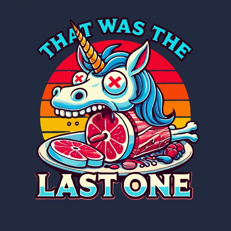 Effrayant licorne amant soif de macabre
