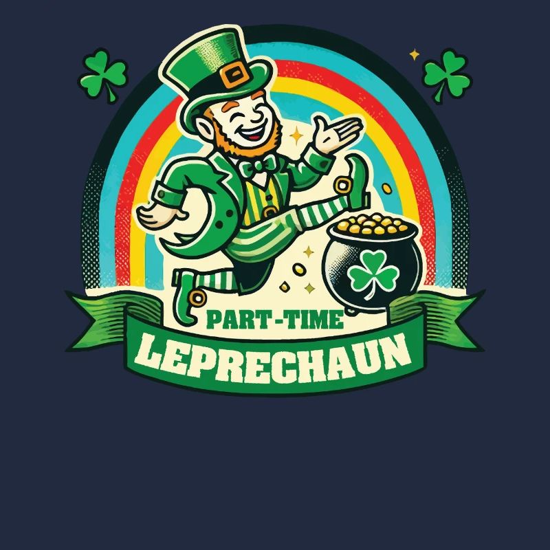 Leprechaun à temps partiel Saint-Patrick Arc-en-ciel