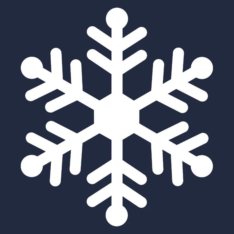Flocon hivernal silhouette