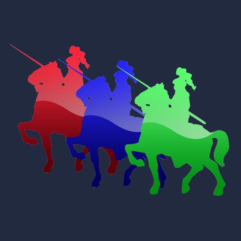 Mittelalterliche Ritter der Farbe