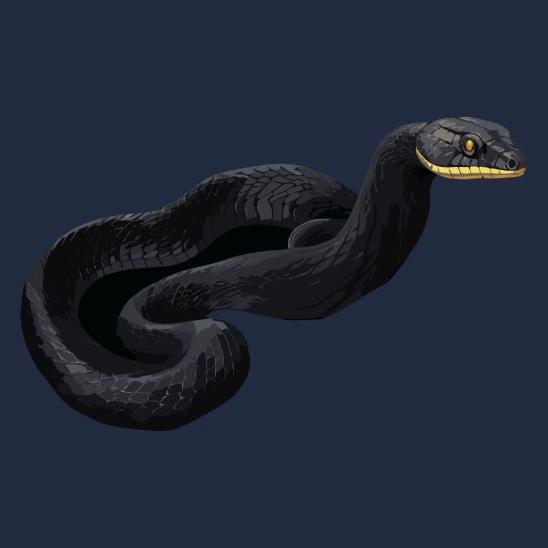 Serpent Mamba noir
