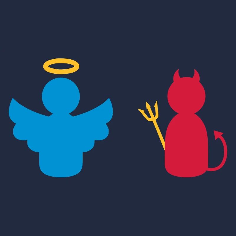 ★ Design colors changeable ★ Angels and Devils