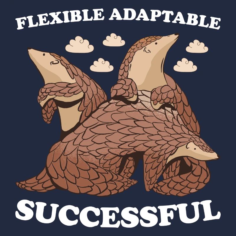 Pangolin flexible adaptable et réussi