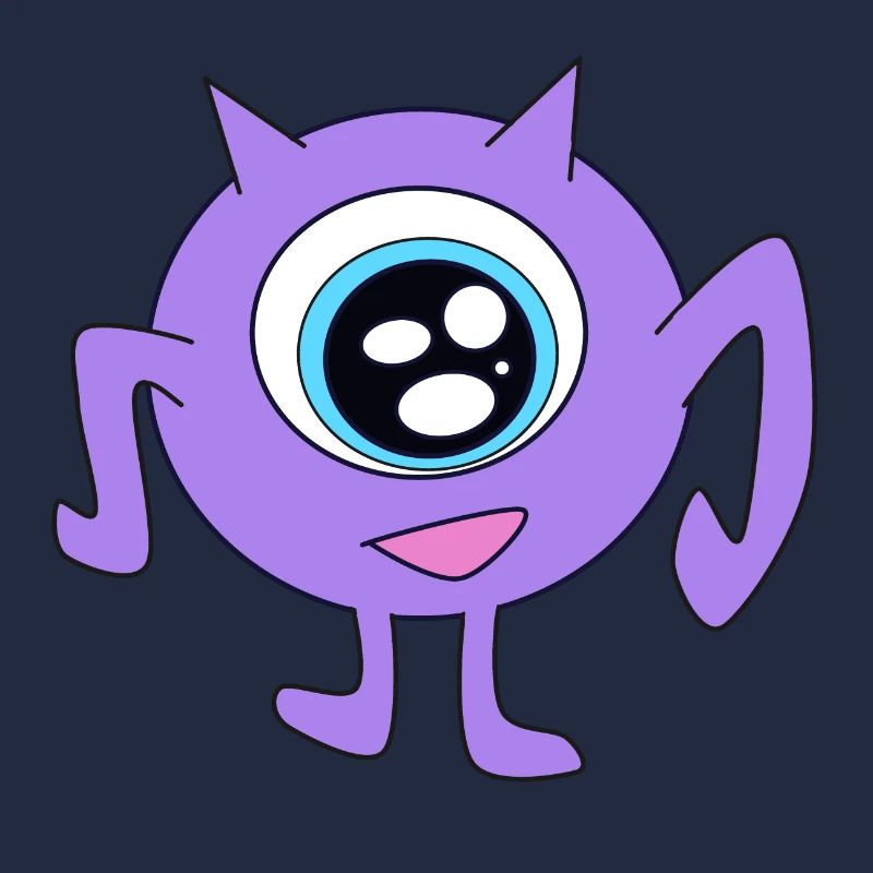 cyclop monstre violet