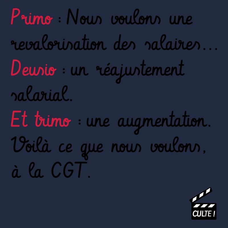 Primo Deusio Trimo - CGT - Les Inconnus - Culte !