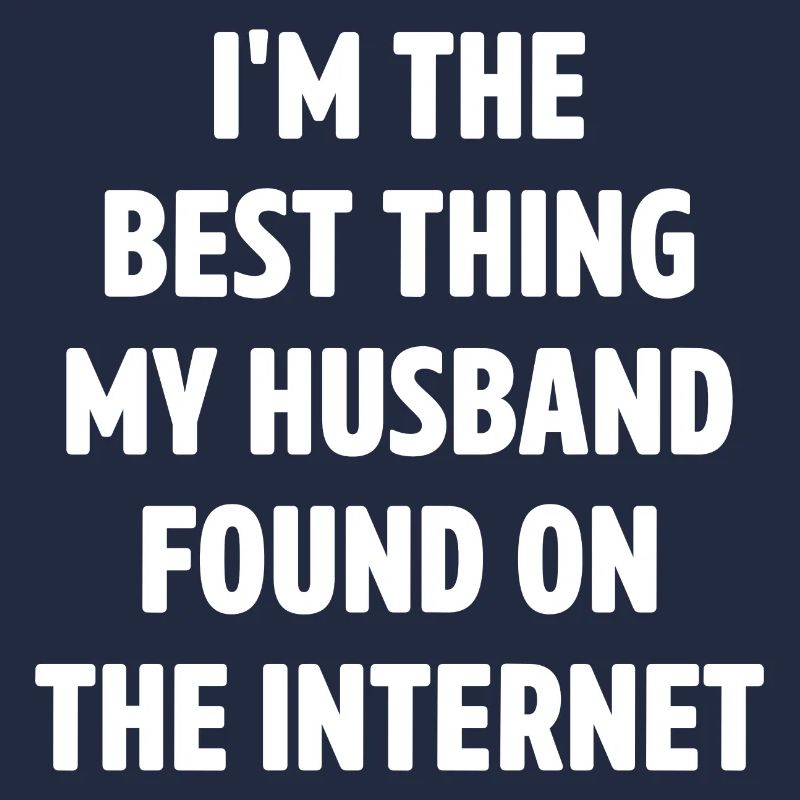 Paar, das sich online getroffen hat Ehemann Ehefra