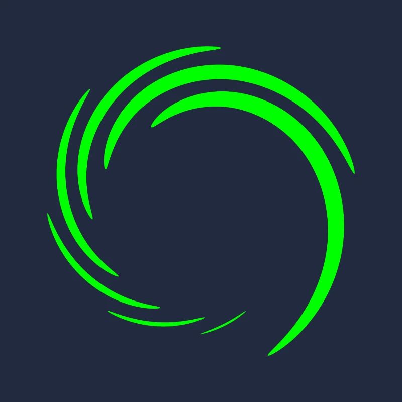 Cercle vert vert