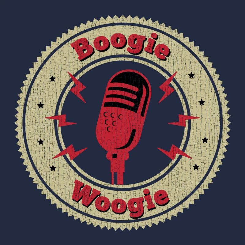 Boogie Woogie Vintage Mikrofon Geschenk