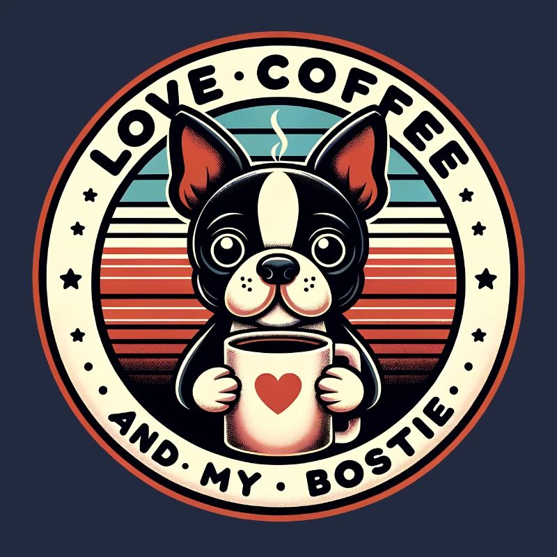 Le café et mon Bostie Boston Terrier