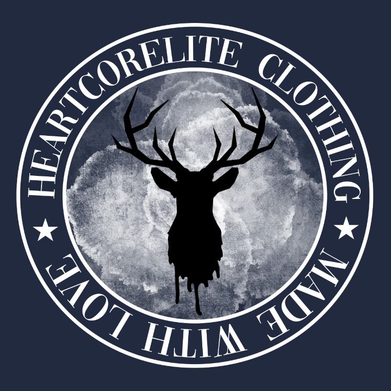 Emblem mit Hirsch weiß