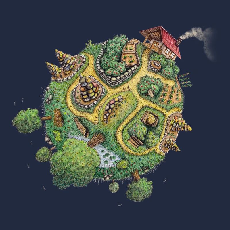 Planète Hortus - planète verte