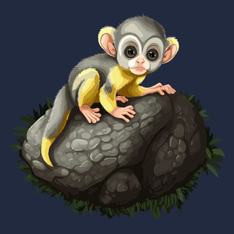 Singe Écureuil Singe Écureuil Singe Bébé
