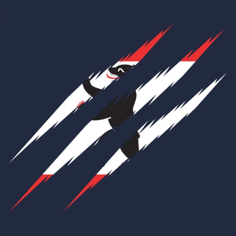 Berlin Flag Bear Scratching Claws Cut Cracks Crack B