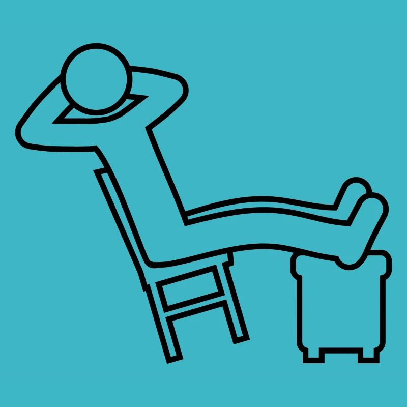 Relaxen Mann Stuhl Icon
