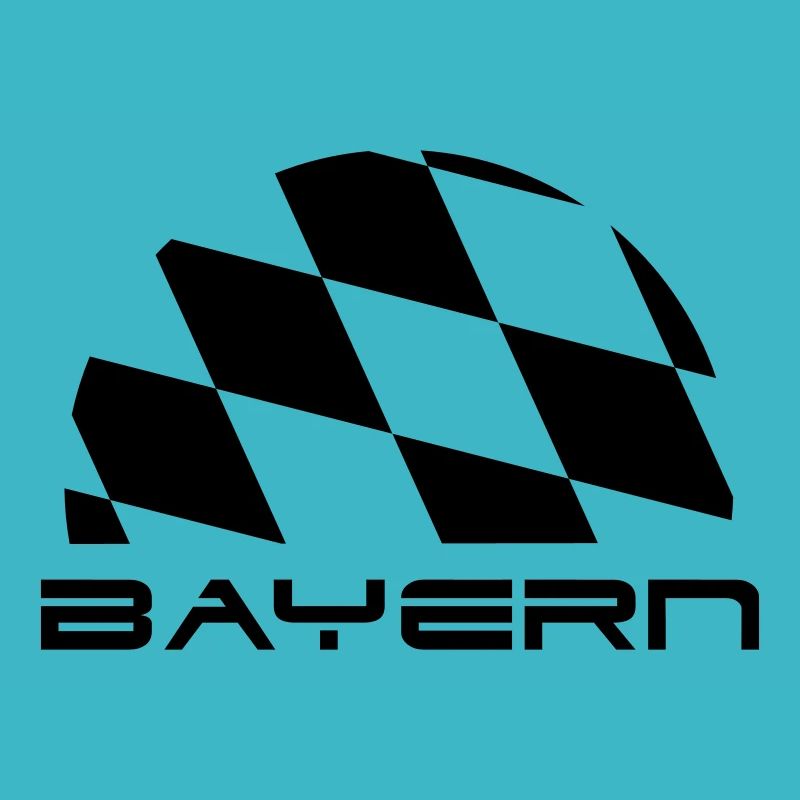 Bayern Flagge Schrift