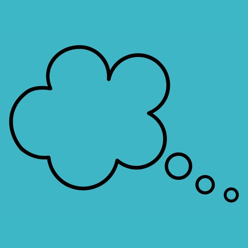 Thinking Bubble Speech Bubble Thinking Motif Clipart Template