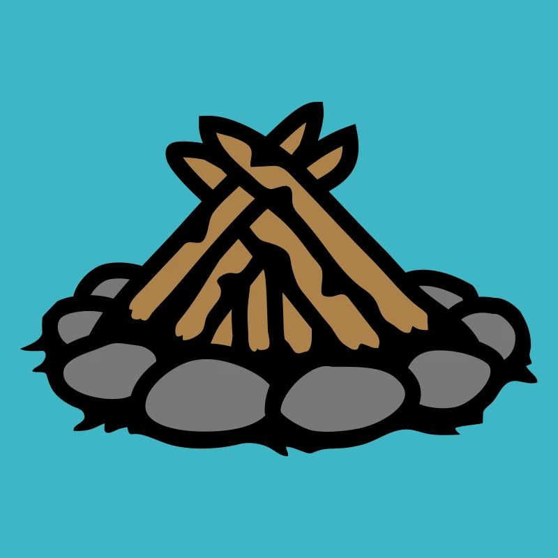 Lagerfeuer ohne Feuer Camping