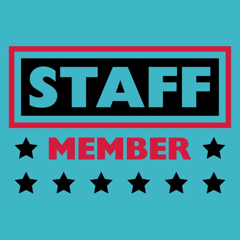 Staff Member Freunde Team Mitarbeiter Crew Logo