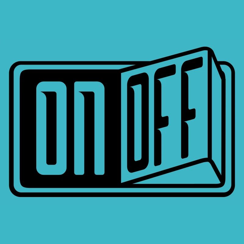 switch on off button turn on off