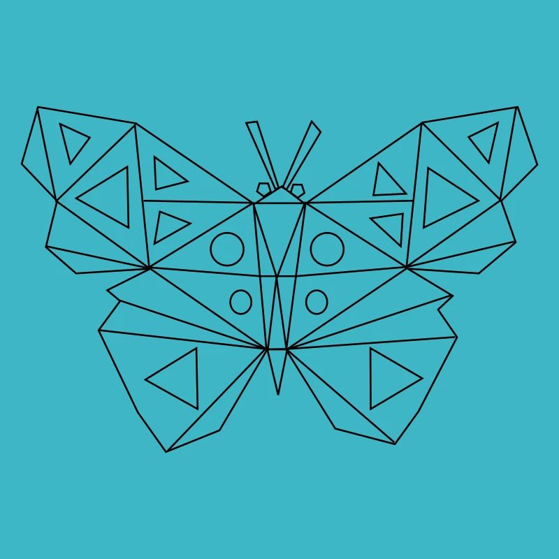 Low Poly Art - Schmetterling