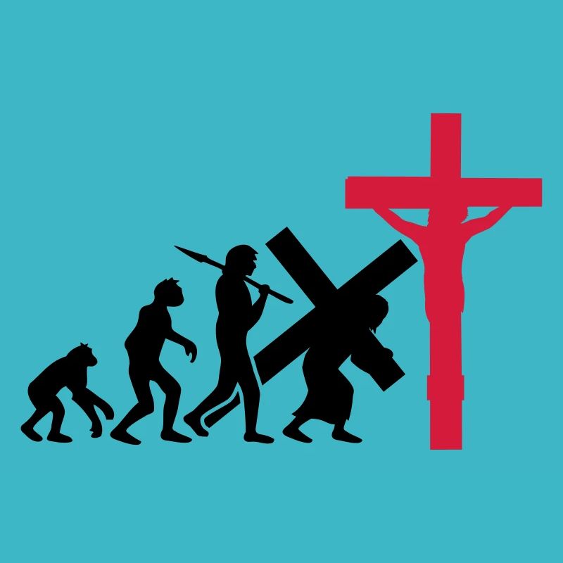 évolution jésus christ humain croire croix crucifi