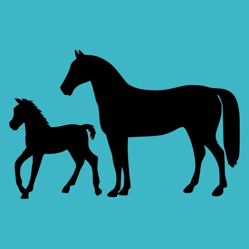 Pferd mit Fohlen