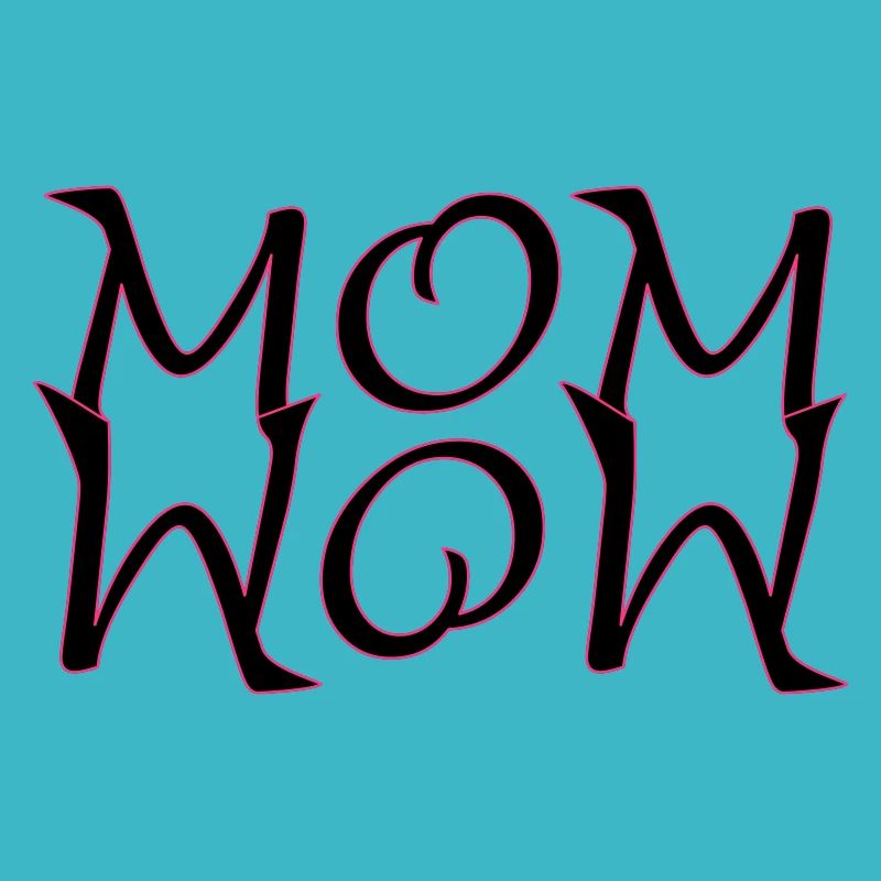 Super MoM - WoW SVG Grafik für Muttertag