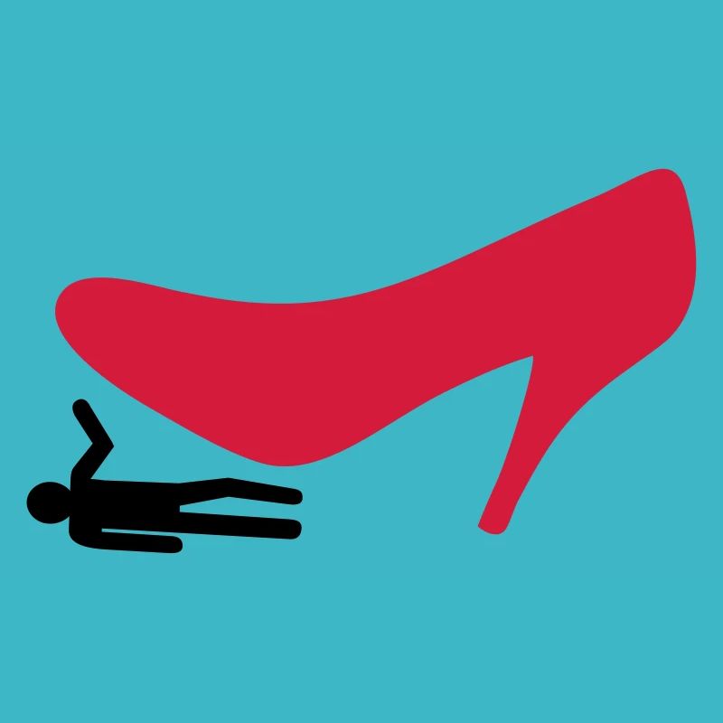 Shoe stepping on man