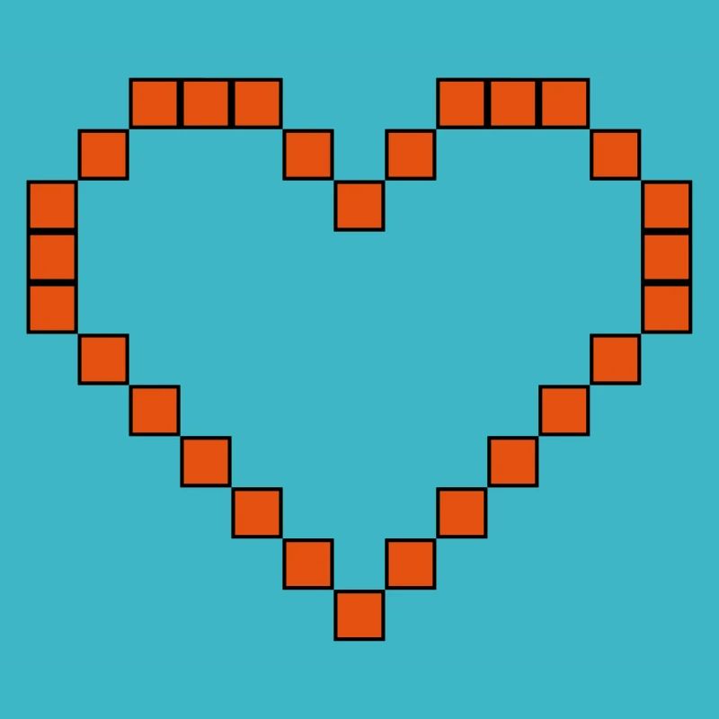 8 BIT Heart 01