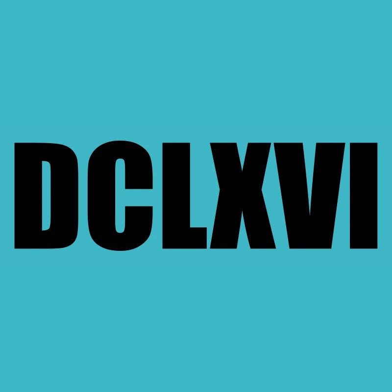 Nerdy Design "DCLXVI" - Roman 666