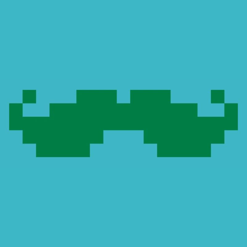 8bit pixel moustache